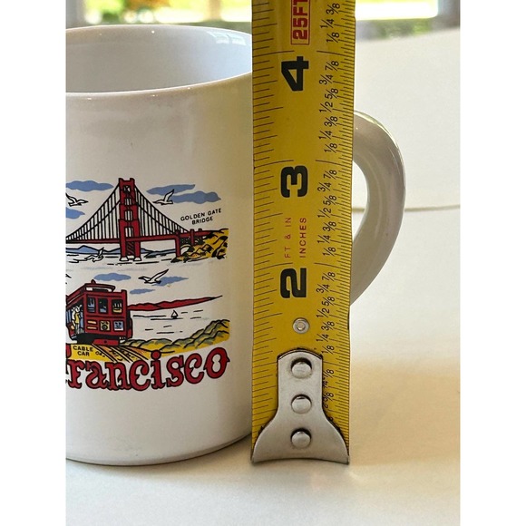 Vintage San Francisco Coffee Mug, Golden Gate Bridge & Cable Car - Picture 10 of 10